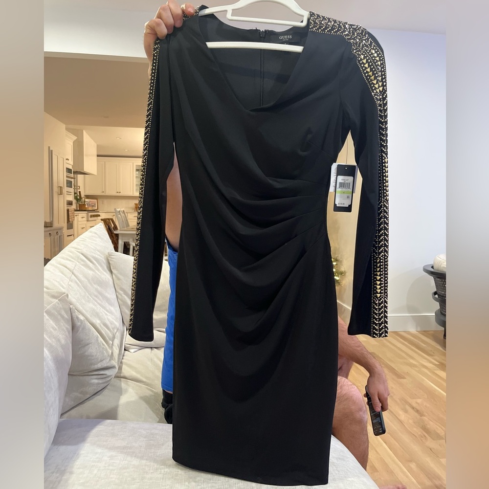 Black and Gold Guess Dress
